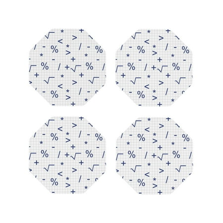 Leather Coasters Set of 4 - Math Symbol Print comical Lightweight Non-Slip Drink Coasters for Desk Anti-Scalding Desk Cup Coasters for Office Table Decor Octagon
Leather Coasters Set of 4 - Math Symbol Print comical Lightweight Non-Slip Drink Coasters for Desk Anti-Scalding Desk Cup Coasters for Office Table Decor Octagon