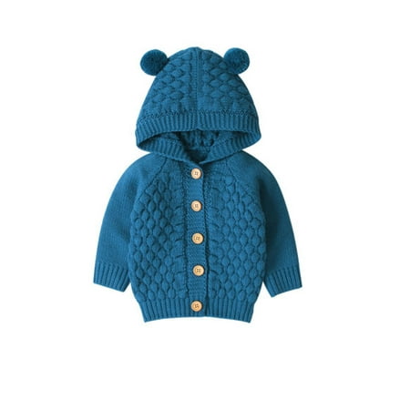 JBEELATE Toddler Baby Boys Girls Hooded Sweater Kids Coats Solid Color Knitted Buttons Jackets Outerwear
JBEELATE Toddler Baby Boys Girls Hooded Sweater Kids Coats Solid Color Knitted Buttons Jackets Outerwear