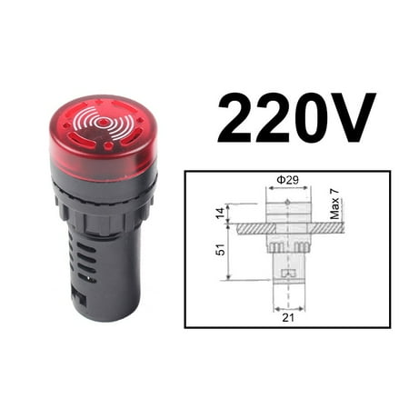QXKE Flash & Active Buzzer Alarm 3 Colour & 3 Volts Ad16-16Sm Units Great Buy