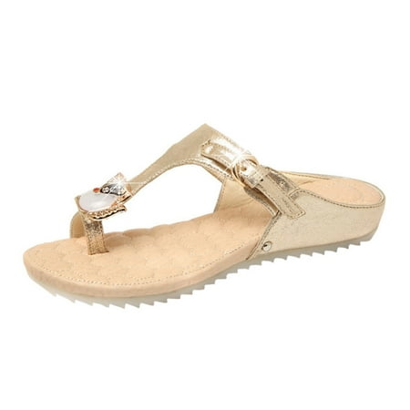slipper for Women Fashion Spring And Summer Women Slippers Flat Bottom Flip Flops Rhinestone Beach Slippers PU Gold
slipper for Women Fashion Spring And Summer Women Slippers Flat Bottom Flip Flops Rhinestone Beach Slippers PU Gold
