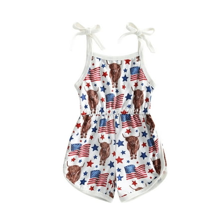 xkwyshop Baby Girls 4th of July Romper Stars Stripe USA Flag Spaghetti Strap One Piece Jumpsuit Shorts Summer Outfits White 18-24 Months
xkwyshop Baby Girls 4th of July Romper Stars Stripe USA Flag Spaghetti Strap One Piece Jumpsuit Shorts Summer Outfits White 18-24 Months