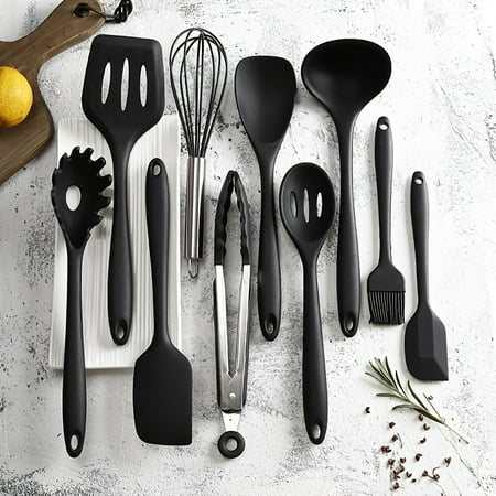 10pcs Silicone Cooking Kitchen Utensils Set Spatula Spoon Kitchen Gadgets Utensil Set For Nonstick Cookware
10pcs Silicone Cooking Kitchen Utensils Set Spatula Spoon Kitchen Gadgets Utensil Set For Nonstick Cookware
