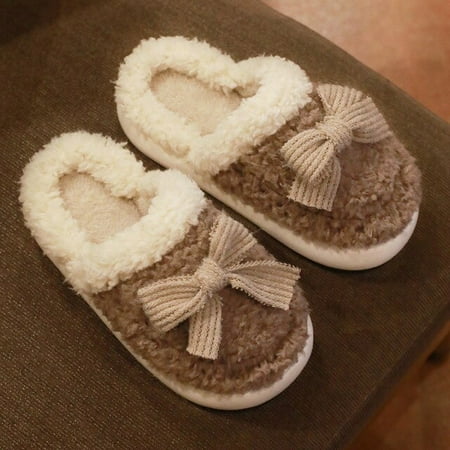 CoCopeanut Simple Solid Color Bow Design Women Slippers Warm Plush Home Shoes Platform Soft Fluffy Couple Cotton Indoor Cartoon Slippers
CoCopeanut Simple Solid Color Bow Design Women Slippers Warm Plush Home Shoes Platform Soft Fluffy Couple Cotton Indoor Cartoon Slippers