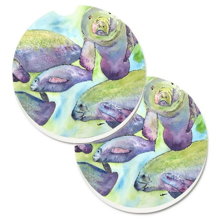 Carolines Treasures 8544CARC Manatee Set of 2 Cup Holder Car Coasters Large multicolor
Carolines Treasures 8544CARC Manatee Set of 2 Cup Holder Car Coasters Large multicolor