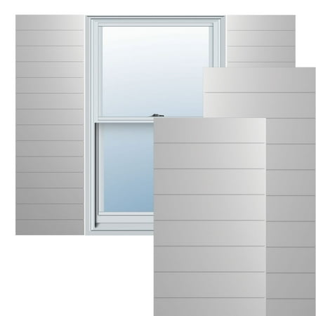 Ekena Millwork 15 W x 44 H True Fit PVC Horizontal Slat Modern Style Fixed Mount Shutters Primed (Per Pair - Hardware Not Included)
Ekena Millwork 15 W x 44 H True Fit PVC Horizontal Slat Modern Style Fixed Mount Shutters Primed (Per Pair - Hardware Not Included)