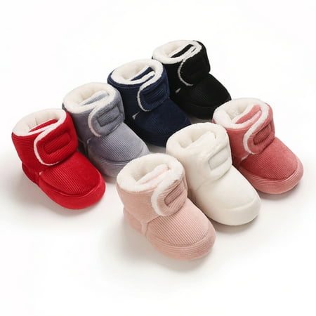 Newborn Baby Girls Boys Cotton Warm Boot Shoes Soft Sole Sneakers Shoes