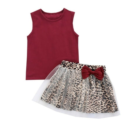 Fesfesfes Newborn Baby Girl Summer Clothes Solid Color Vest Leopard Mesh Skirt Suit Clearance
Fesfesfes Newborn Baby Girl Summer Clothes Solid Color Vest Leopard Mesh Skirt Suit Clearance