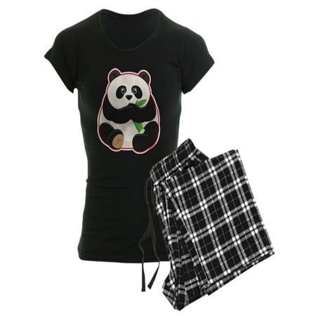 CafePress - Fat Panda - Women s Dark Pajamas