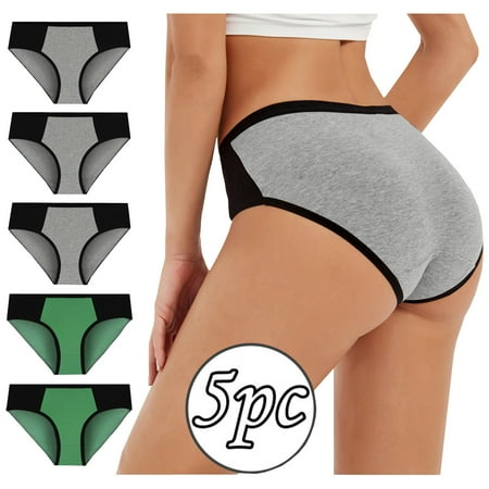HWRETIE Women Brief 5PC Women Solid Color Patchwork Briefs Panties Underwear Bikini Underpants Rollbacks Multicolor 4(M)
HWRETIE Women Brief 5PC Women Solid Color Patchwork Briefs Panties Underwear Bikini Underpants Rollbacks Multicolor 4(M)