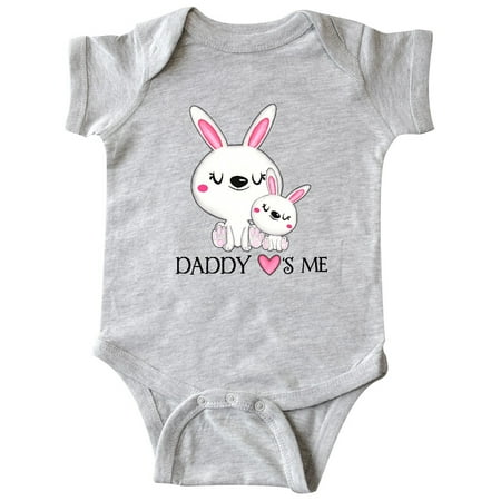 Inktastic Daddy Loves Me- bunny family Gift Baby Boy or Baby Girl Bodysuit