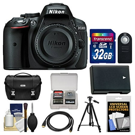 Nikon D5300 Digital SLR Camera Body (Black) with 32GB Card + Case + Battery + Tripod Kit Nikon D5300 Digital SLR Camera Body (Black) with 32GB Card + Case + Battery + Tripod Kit