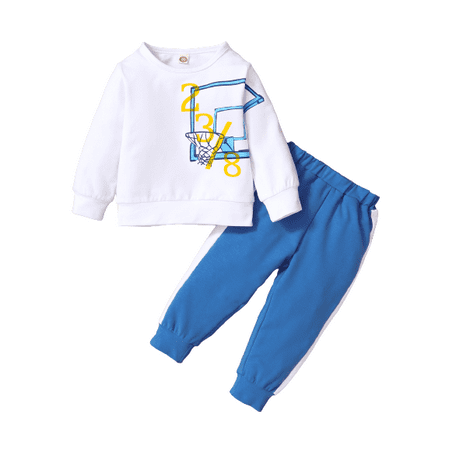 Mikrdoo Infant Baby Boys Clothes 18 Months Baby Boys OOTD Basketball Hoop Print Tops 24 Months Boys Pants 2Pcs Sport Style Outfits White
Mikrdoo Infant Baby Boys Clothes 18 Months Baby Boys OOTD Basketball Hoop Print Tops 24 Months Boys Pants 2Pcs Sport Style Outfits White