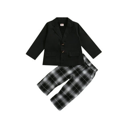 Little Girls Business Coat Long Sleeve Solid Color Blouse+Jacket+Loose Plaid Trousers 3pcs Clothes Set
Little Girls Business Coat Long Sleeve Solid Color Blouse+Jacket+Loose Plaid Trousers 3pcs Clothes Set