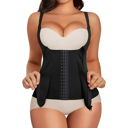 Loday Waist Trainer for Women Body Shaper Girdles Shapewear Tummy control Corset Zipper Vest With Adjustable Straps(Black 2XL)
Loday Waist Trainer for Women Body Shaper Girdles Shapewear Tummy control Corset Zipper Vest With Adjustable Straps(Black 2XL)