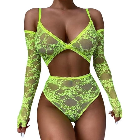 Eyicmarn Four Piece Women’s Lingerie Set Sexy Solid Color Lace Bra and High Waist Panty with Separated Sleeves
Eyicmarn Four Piece Women’s Lingerie Set Sexy Solid Color Lace Bra and High Waist Panty with Separated Sleeves