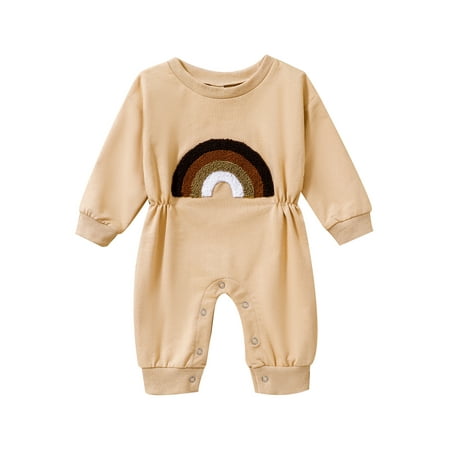 One opening Baby Girls Boys Autumn Romper Long Sleeve O-Neck Jumpsuits Rainbow Embroidery Casual One-Pieces Clothes
One opening Baby Girls Boys Autumn Romper Long Sleeve O-Neck Jumpsuits Rainbow Embroidery Casual One-Pieces Clothes