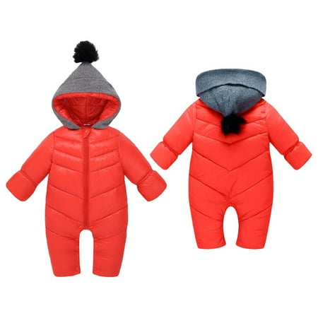 Popvcly 0-18 Months Baby Boy Girl Winter Windbreaker Snow Warm Hooded Romper Jumpsuit Jacket Outwear Overcoat Thick Down Coat
Popvcly 0-18 Months Baby Boy Girl Winter Windbreaker Snow Warm Hooded Romper Jumpsuit Jacket Outwear Overcoat Thick Down Coat