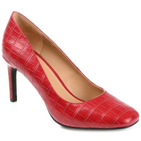 Journee Collection Womens Monalee Tru Comfort Foam Square Toe Mid Heel Pumps