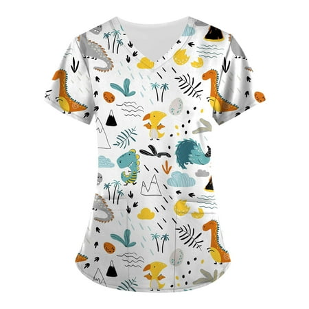 Fragarn V-Neck Scrubs for Women Workwear Revolution Soft Stretch