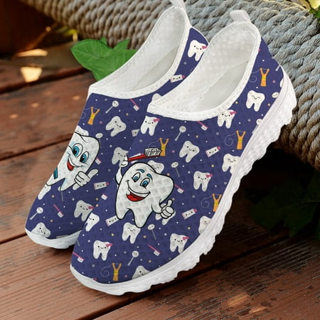 Cartoon Tooth Dentist Pattern Loafers Women Slip On Sneakers Mesh Ladies Casual Shoes Summer Sport Jogging Shoes Woman Flats
Cartoon Tooth Dentist Pattern Loafers Women Slip On Sneakers Mesh Ladies Casual Shoes Summer Sport Jogging Shoes Woman Flats