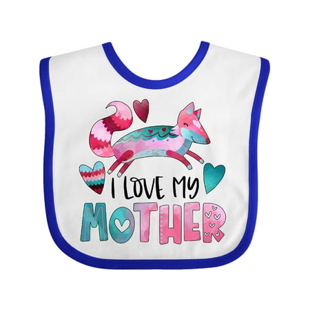 Inktastic I Love My Mother Pink and Blue Fox with Hearts Gift Baby Boy or Baby Girl Bib
Inktastic I Love My Mother Pink and Blue Fox with Hearts Gift Baby Boy or Baby Girl Bib