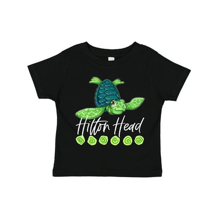 Inktastic Hilton Head Cute Smiling Sea Turtle Gift Toddler Boy or Toddler Girl T-Shirt