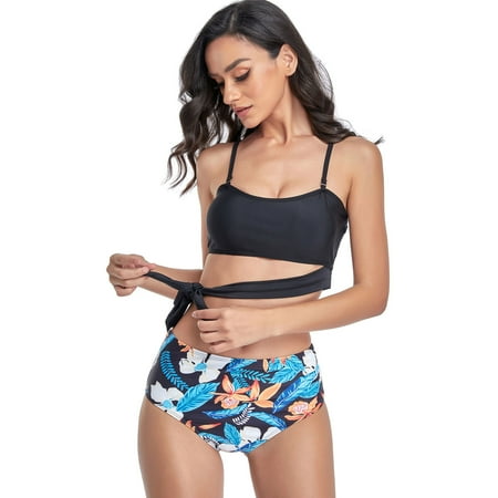 Women Criss Cross High Waisted String Floral Printed 2 Piece Bathing 219B
Women Criss Cross High Waisted String Floral Printed 2 Piece Bathing 219B