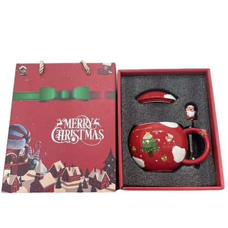4-Color Boutique Christmas Ceramic Mug With Lid Santa Claus Style Holiday Atmosphere Novelty Cartoon Mug Accessories
4-Color Boutique Christmas Ceramic Mug With Lid Santa Claus Style Holiday Atmosphere Novelty Cartoon Mug Accessories