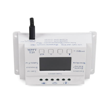 Solar Panel Battery Regulator Charger Controller Portable Home Hotel Hiking Load Light Timer Charge Discharge Control Equipment
Solar Panel Battery Regulator Charger Controller Portable Home Hotel Hiking Load Light Timer Charge Discharge Control Equipment