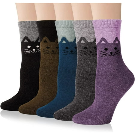 QWZNDZGR 5 Pairs Womens Wool Socks Thick Knit Warm Winter Socks for Women Cozy Comfy Socks
QWZNDZGR 5 Pairs Womens Wool Socks Thick Knit Warm Winter Socks for Women Cozy Comfy Socks
