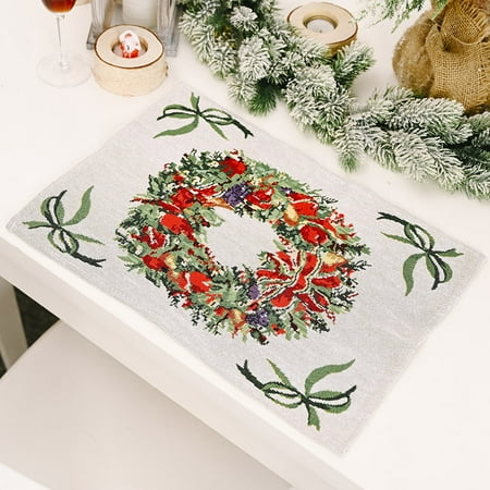 Christmas Placemats Set of 4 13.38x16.53 Inch Seasonal Christmas Holiday Table Mats for Party Kitchen Dining Decoration(Model B)
Christmas Placemats Set of 4 13.38x16.53 Inch Seasonal Christmas Holiday Table Mats for Party Kitchen Dining Decoration(Model B)