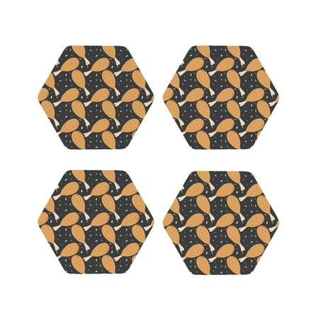 Lukts Chicken Legs Print Leather Drinks Coasters Set of 4 Suitable or Drinks Furniture Protection and Easy Clean up-Hexagon
Lukts Chicken Legs Print Leather Drinks Coasters Set of 4 Suitable or Drinks Furniture Protection and Easy Clean up-Hexagon