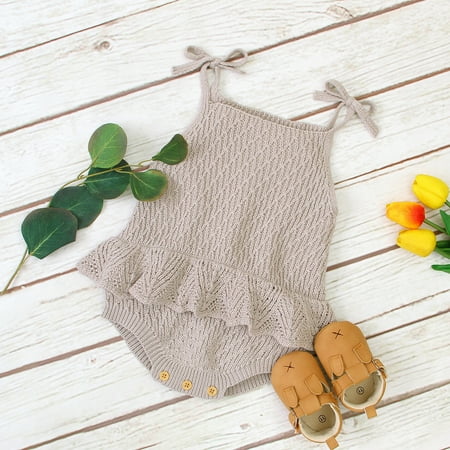Gubotare Jumpsuit For Baby Girl Baby Girls Ruffle Romper Jumpsuit Bodysuit Headband Summer Clothes Outifis Gray 3-6 Months
Gubotare Jumpsuit For Baby Girl Baby Girls Ruffle Romper Jumpsuit Bodysuit Headband Summer Clothes Outifis Gray 3-6 Months
