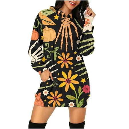 Women Plus Size Hoodies Dress Casual Cute Cat Pumpkin Printed Long Sleeve Hooded Tunic Dress Halloween Oversized Loose Fit Pockets Sweatshirt Knee Length Dresses
Women Plus Size Hoodies Dress Casual Cute Cat Pumpkin Printed Long Sleeve Hooded Tunic Dress Halloween Oversized Loose Fit Pockets Sweatshirt Knee Length Dresses
