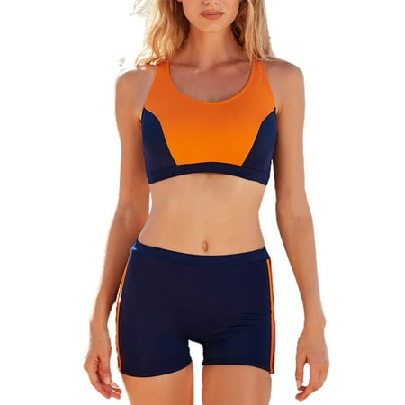 Baloco Women s Sports Swimsuit Beachwear Patchwork Bra Vest + Boyshorts Tankini Set Swimwear Bathing Suit
Baloco Women s Sports Swimsuit Beachwear Patchwork Bra Vest + Boyshorts Tankini Set Swimwear Bathing Suit