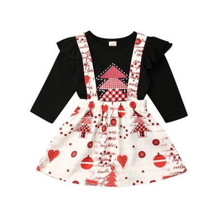 Kids Baby Girl Christmas Outfits Xmas Tree Long Sleeve Tops Cartoon Print Strap Tutu Skirt 2Pcs Casual Clothes Set
Kids Baby Girl Christmas Outfits Xmas Tree Long Sleeve Tops Cartoon Print Strap Tutu Skirt 2Pcs Casual Clothes Set