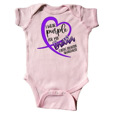 Inktastic I Wear Purple for my Brother- Cystic Fibrosis Awareness Gift Baby Boy or Baby Girl Bodysuit
Inktastic I Wear Purple for my Brother- Cystic Fibrosis Awareness Gift Baby Boy or Baby Girl Bodysuit