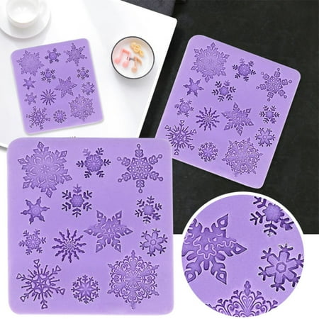 Christmas Christmas Silicone Cake Moulds Snowflake Fondant Cake Moulds Decorating Tools