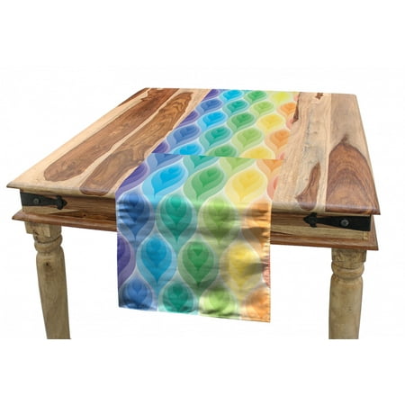 Geometric Table Runner Rainbow Colored Ornamental Vintage Floral Arrangement Leaf Pattern Retro Design Dining Room Kitchen Rectangular Runner 3 Sizes by Ambesonne
Geometric Table Runner Rainbow Colored Ornamental Vintage Floral Arrangement Leaf Pattern Retro Design Dining Room Kitchen Rectangular Runner 3 Sizes by Ambesonne