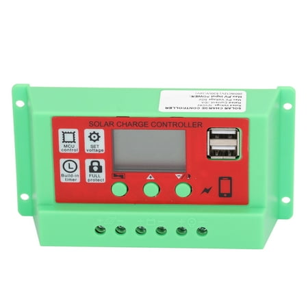 PWM Solar Controller LCD Overcharge Protection Solar Charge Controller For Power Generation System 20A
