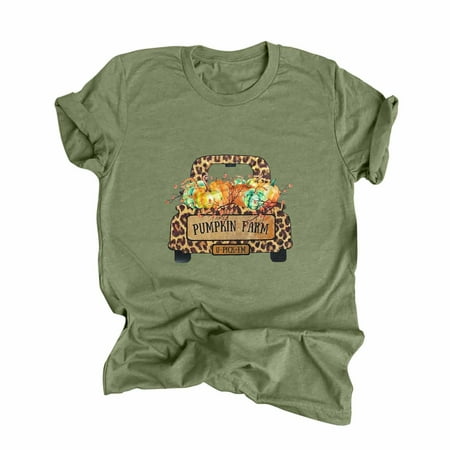 Green Tops for Women Cute Tops for Women Women s Casual Thanksgiving Print Pullover Short Sleeve T-Shirt Tops Shirt Round-Neck Comfort Colors Tshirt Green L
Green Tops for Women Cute Tops for Women Women s Casual Thanksgiving Print Pullover Short Sleeve T-Shirt Tops Shirt Round-Neck Comfort Colors Tshirt Green L