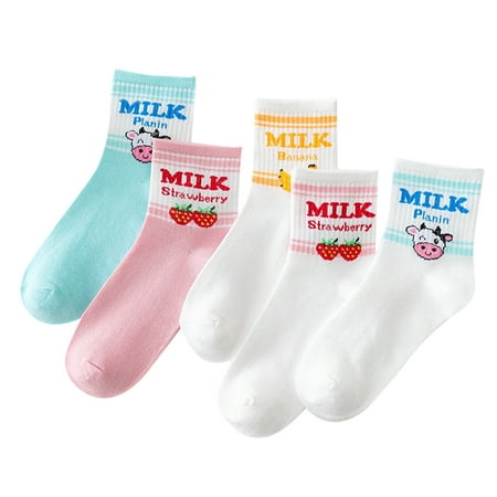 Soft Socks For Women 5 Pairs Print Socks For Female Men Girls Series Print Colorful Pattern Novelty Cute Unisex Socks
Soft Socks For Women 5 Pairs Print Socks For Female Men Girls Series Print Colorful Pattern Novelty Cute Unisex Socks