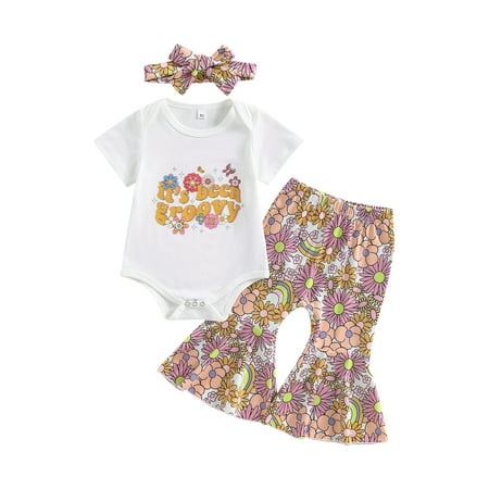 Newborn Outfit Baby Girl Romper Floral Bell Bottoms Headband Summer Clothes 3Pcs
Newborn Outfit Baby Girl Romper Floral Bell Bottoms Headband Summer Clothes 3Pcs