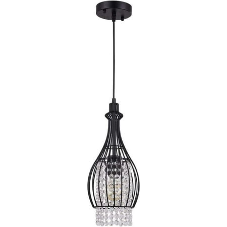MONIPA 1 Pcs Crystal Retro Chandelier Black Pendant Light Fixture Hanging Adjustable for Dining Room Kitchen Living Room Without Light Source 6.50 D X 69 H E26x1
MONIPA 1 Pcs Crystal Retro Chandelier Black Pendant Light Fixture Hanging Adjustable for Dining Room Kitchen Living Room Without Light Source 6.50 D X 69 H E26x1
