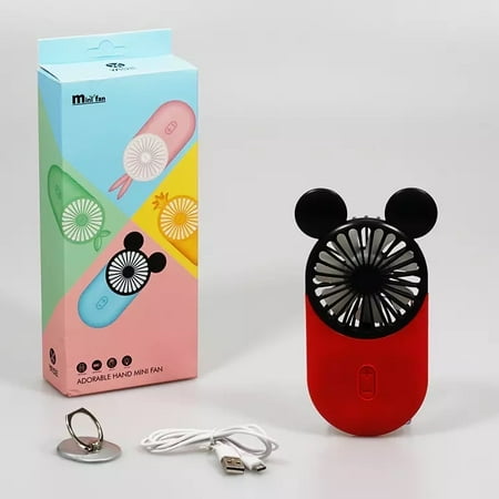 Edens Decor Red 3D Mouse Ear Mini Handheld Fan for Indoor Outdoor Sports 3 Speed Control with LED Light
Edens Decor Red 3D Mouse Ear Mini Handheld Fan for Indoor Outdoor Sports 3 Speed Control with LED Light