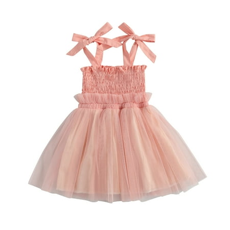 Mioliknya Baby Camisole Dress Mesh Stitching Sweet Bow Decoration Princess Clothing
Mioliknya Baby Camisole Dress Mesh Stitching Sweet Bow Decoration Princess Clothing