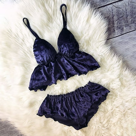 Hanas Fashion Lingerie Women V-Neck Velvet Sexy Stain Pajamas Bowknot Shorts Set Honeymoon
Hanas Fashion Lingerie Women V-Neck Velvet Sexy Stain Pajamas Bowknot Shorts Set Honeymoon
