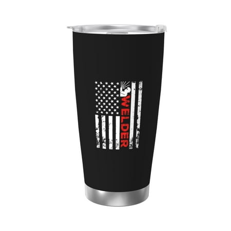 Welder American Flag 20 Oz Water Bottle Insulated Tumblers Stainless Steel Cups Double Wall Tumbler with Lid
Welder American Flag 20 Oz Water Bottle Insulated Tumblers Stainless Steel Cups Double Wall Tumbler with Lid