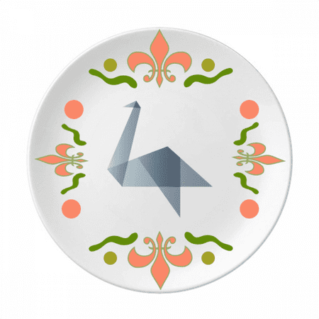 Origa Duck Geometric Shape Flower Ceramics Plate Tableware Dinner Dish