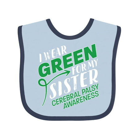 Inktastic I Wear Green for my Sister- Cerebral Palsy awareness Gift Baby Boy or Baby Girl Bib
Inktastic I Wear Green for my Sister- Cerebral Palsy awareness Gift Baby Boy or Baby Girl Bib
